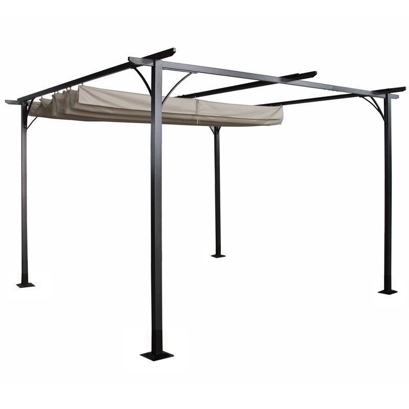 Outdoor patio marketing metal frame sunshade awaning gazebo
