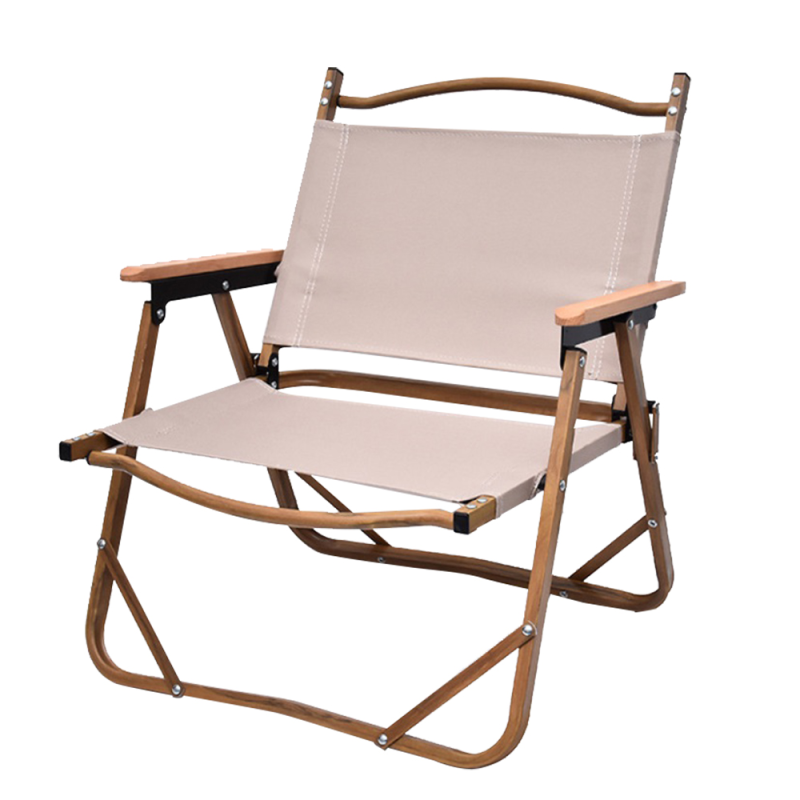 OEM Fabric Portable Wood Grain Aluminum Frame folding chair ultralight Camping Director Chair outdoor fishing chair