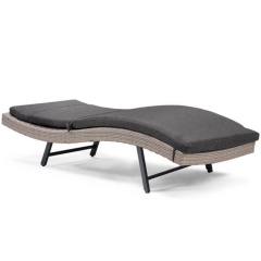 YOHO Hot Sale Reclining Poolside Beach Chaise Lounger  Patio Sun Lounger with 5 Position Adjustable Cushioned