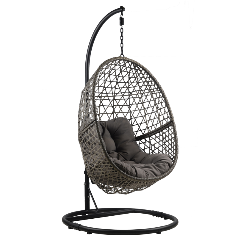 YOHO Hot sale outdoor garden Patio Swing Outdoor/Indoor wicker hanging chair egg K/D Basket swing hanging egg chair