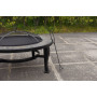 Outdoor garden 34 inch charcoal wood burning heater round slate steel fire bowl fire pit