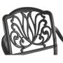 All-Weather Hot Sale Luxury Black Matel Patio Garden Furniture Single Bar Chair