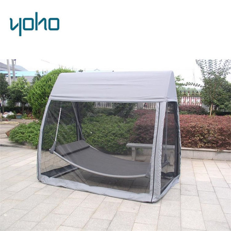 Hot selling outdoor swing furniture chair with canopy,sleep relax swing day bed
