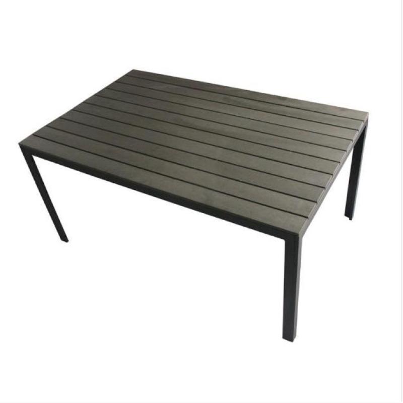Outdoor Furniture Rectangle Plastic Wood Aluminum Dining Table