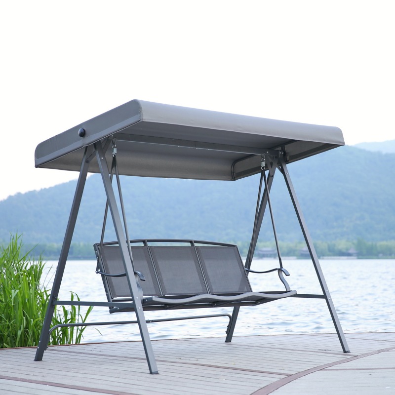 YOHO Hot Sale Outdoor patio garden hanging chair swing set outdoor leisure Patio swings with canopy for kids
