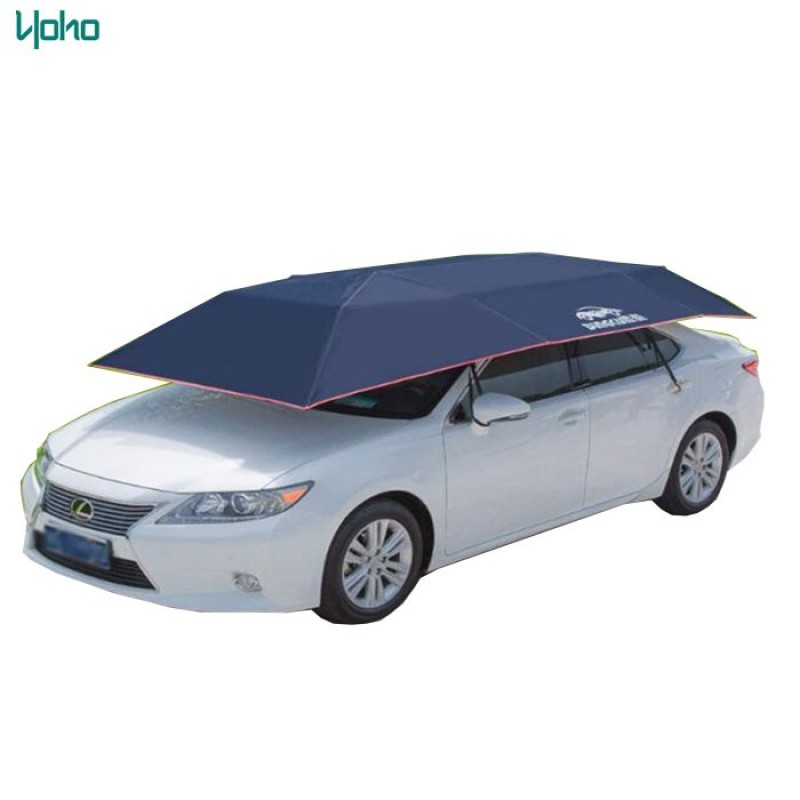 Outdoor semi-automatic remote patio car umbrella