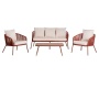 Yoho Hot Sale  Garden Sofa Set Furniture 4pcs Conversation Garden Sofa Set
