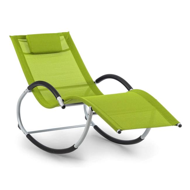 Yoho Outdoor Garden Chair Metal Steel C Type Lightweight Rocker Relax Sun Loungers
