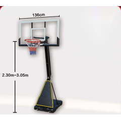 Yoho Outdoor Sports Adjustable Outdoor Basketball  Stand Basketball Hoop Stand Portable