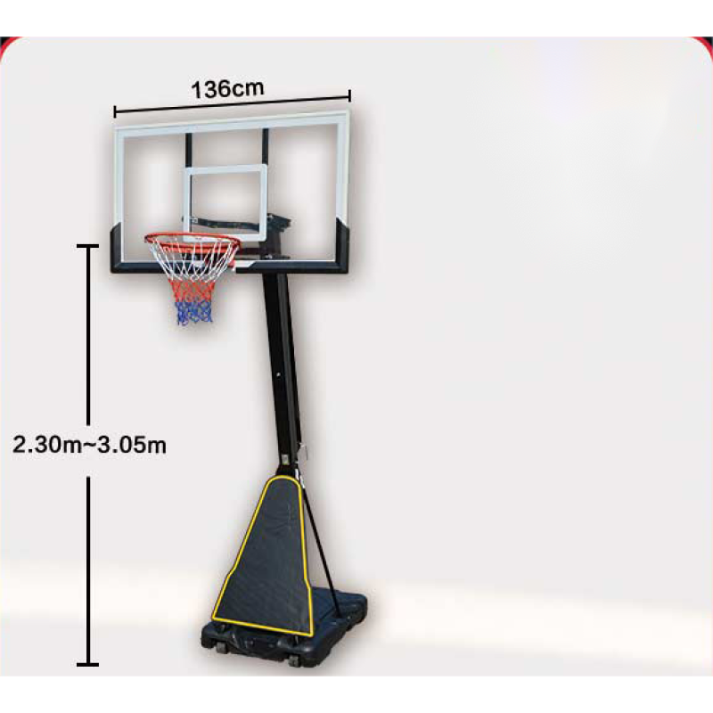 Yoho Outdoor Sports Adjustable Outdoor Basketball  Stand Basketball Hoop Stand Portable