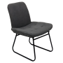 Outdoor Garden Modern Dining single sofa Dining Chair Balcony Set with back lazy chair Aluminum frame with quick dry sponge