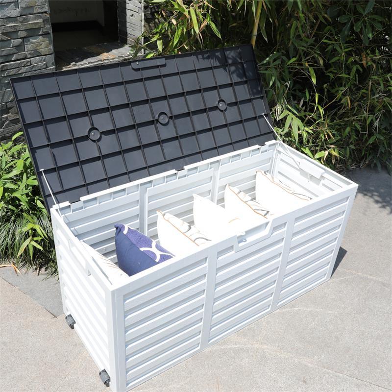 Outdoor garden patio  metal UV protected and Lockable lid KD storage box