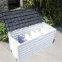 Outdoor garden patio  metal UV protected and Lockable lid KD storage box