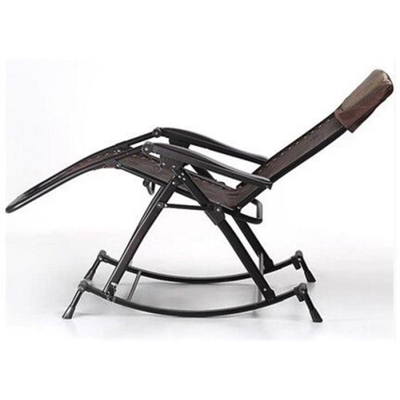 Outdoor metal steel zero gravity beach rocking chair