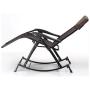 Outdoor metal steel zero gravity beach rocking chair