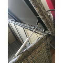 Rattan Outdoor garden rattan container deck storage box with lid,used for shoes, objects, toys