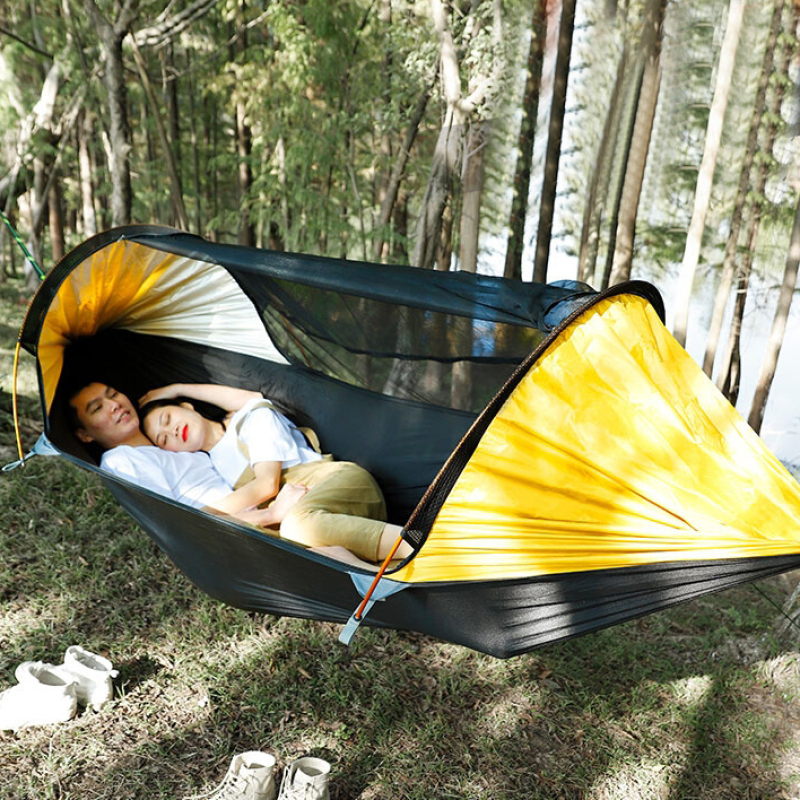Amazon Hot Sell hammock with screen net Portable Outdoor Tree Hammock With Mosquito Net