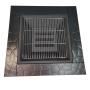 Wood Burning Metal Square Fire Pit Log Store Fire Pit Table Cover Top BBQ Grill for Backyard Camping Picnic