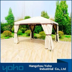 Double vented outdoor chinese gazebo panel mosquito net folding polycarbonate gazebo