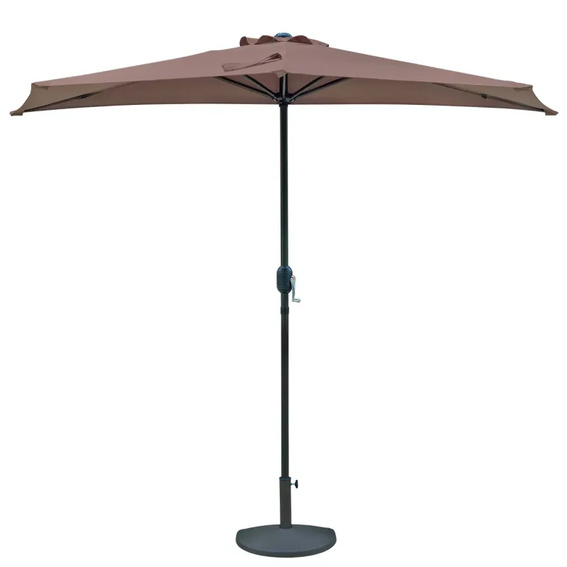 Steel Outdoor Parasol Patio Garden Restaurant Banana Umbrella Garden Parasol Patio Hanging Umbrella