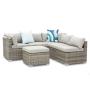 Modern style rattan sofa set Wicker rattan coaster 4 pcs coffee table set