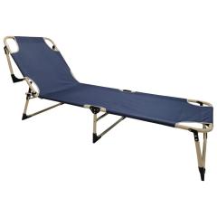 Garden Outdoor Beach Sun Lounger metal frame Modern Simple with Heavy Load Oxford Fabric and Steel Frame