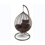 Outdoor Rattan Wicker Furniture Patio Egg Chair With Steel Stand Egg Chair
