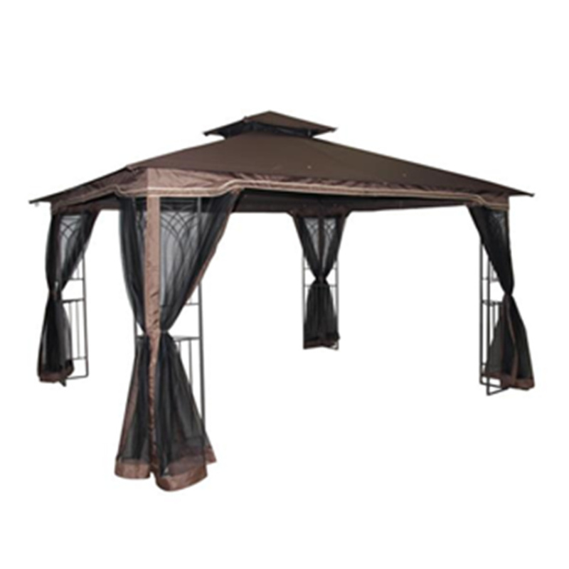 Outdoor backyard garden patio KD no tool assembled metal steel garden canopy gazebo