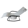 Patio garden outdoor adjustable sun lounger heavy duty aluminum sun lounger chair
