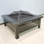Hot Sale Garden Patio Camping Square Fire Pit BBQ Grill Outdoor Garden Firepit