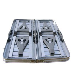 Outdoor picnic rectangle aluminum portable dining folding table