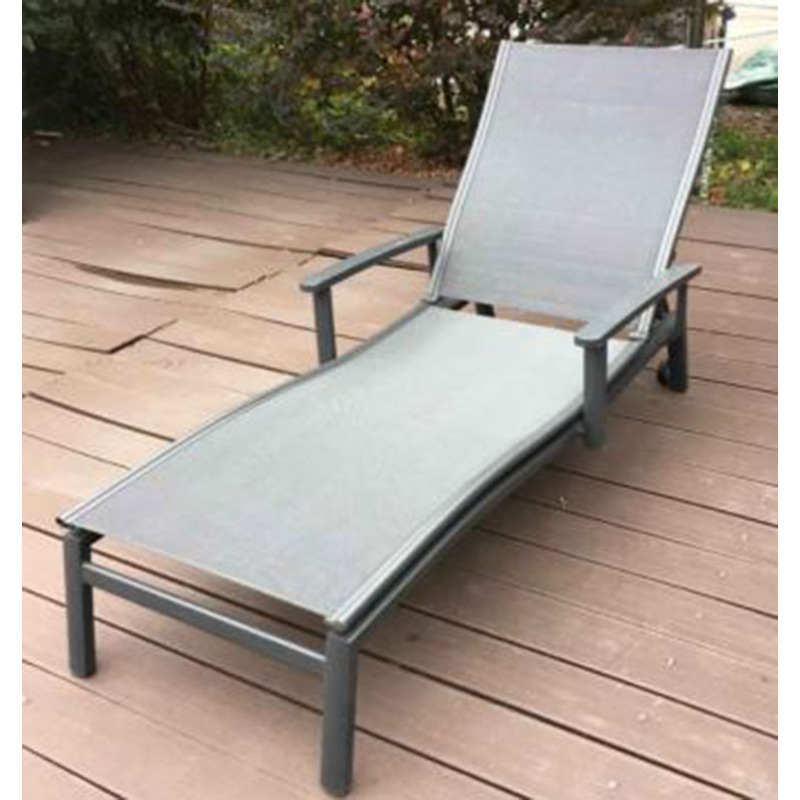 Outdoor furniture plastic cheaper sun lounger foldable sun lounger Anti-UV