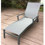 Outdoor furniture plastic cheaper sun lounger foldable sun lounger Anti-UV