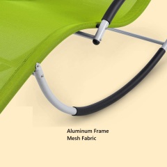 Yoho Outdoor Garden Chair Metal Steel C Type Lightweight Rocker Relax Sun Loungers