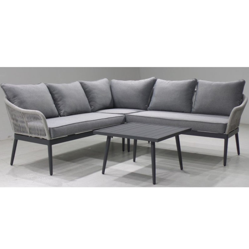 New design modern garden sets for patio sofa patio furniture powder coating aluminum sofa