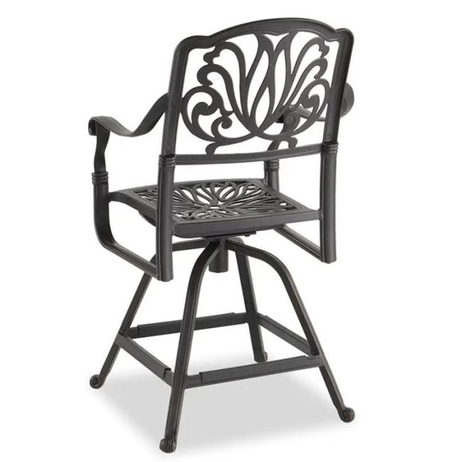 Outdoor Waterproof Restaurant Outside Dining Chair Casting Aluminum Patio Furniture Restaurant Outside Dining Chair