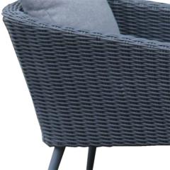 YOHO Outdoor 4 pcs popular outdoor furniture sofa set KD design  garden Leisure  rattan Sectional sofa with arm