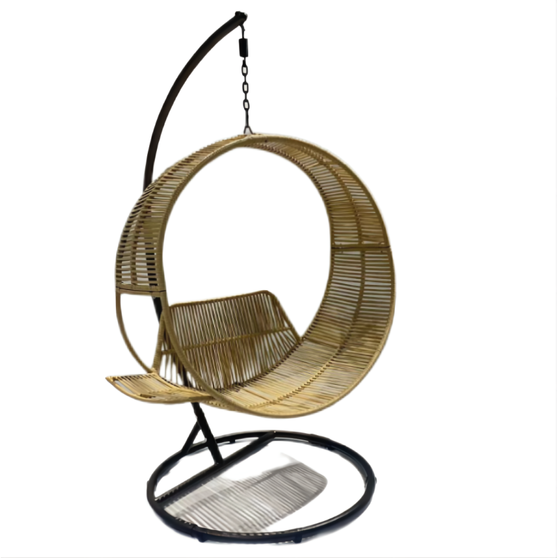 Outdoor garden sofa chair Steel Frame wricker rattan metal throne chairs