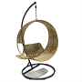 Outdoor garden sofa chair Steel Frame wricker rattan metal throne chairs