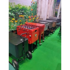 YOHO Hot Sale Outdoor Garden Hiking Camping cooler cart Beverage Tubs Cooler Lid beer/wine/drink Ice Bucket with big wheels