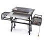 outdoor aluminum portable kitchen camping picnic charcoal BBQ barbecue grill set