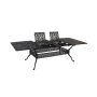 Outdoor Indoor Cast Aluminum Luxury Dining Table Streaching garden extend dining  table