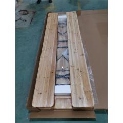 Outdoor garden rectangle beer hoolder wooden folding beer table set