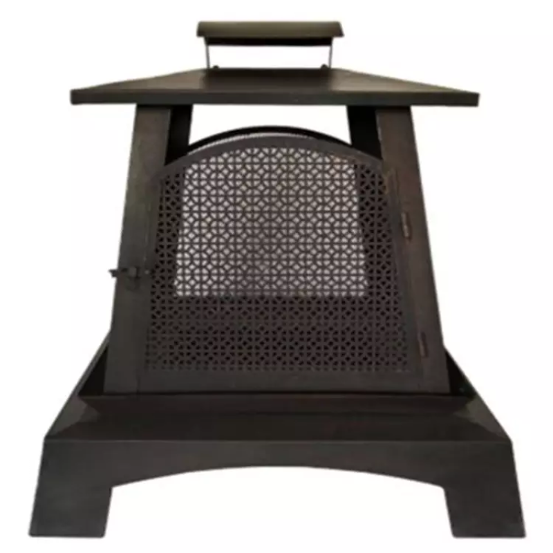 Yoho Garden slate fire pits outdoor Backyard metal furniture wood burning fire pit