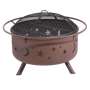 OEM Customized Outdoor Garden Patio Modern Round BBQ Fire Pit Family Use Burning Garden Fire Bowl with Unique Design