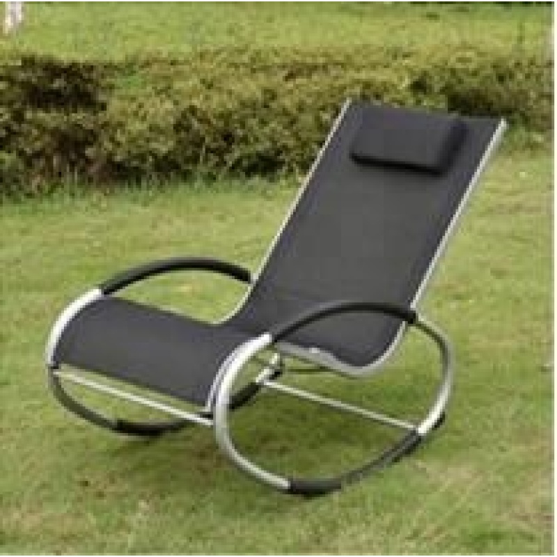 Garden Patio Zero Gravity Sun Relax Iron Rocking Lounger Best Sell Outdoor Outdoor Furniture Aluminum Sun Lounger Spring Chair