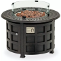 Yoho High End Outdoor Gas Fire Pit Table Patio Industrial Style Cast Aluminum Fire Pit Fireplace Smokeless Heater Fire Pit Table
