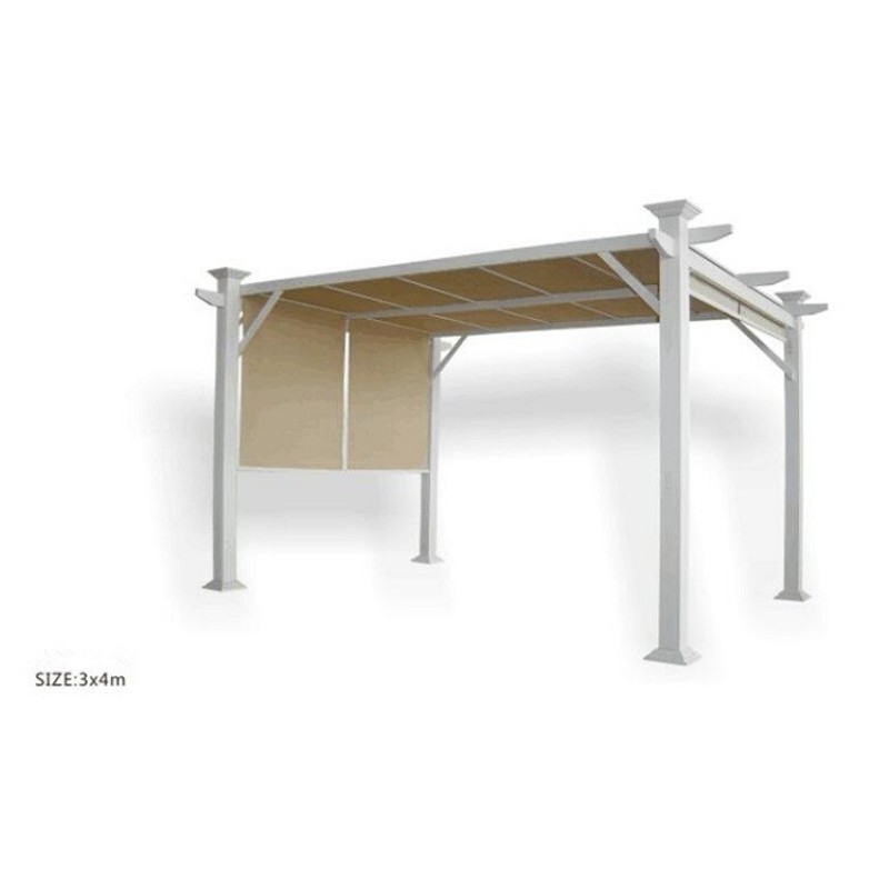 YOHO High Quality Outdoor Pergola Movable type sunshade Roof, garden arches arbours pergolas outdoor gazebo