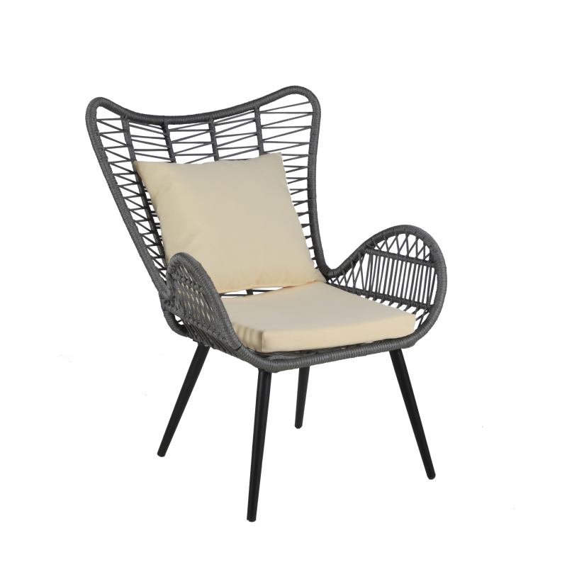 New Design hot sale Outdoor aluminum  garden  furniture  5 pcs polyester rope set
