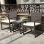 Outdoor PP metal Garden furniture bistro set table and chair set